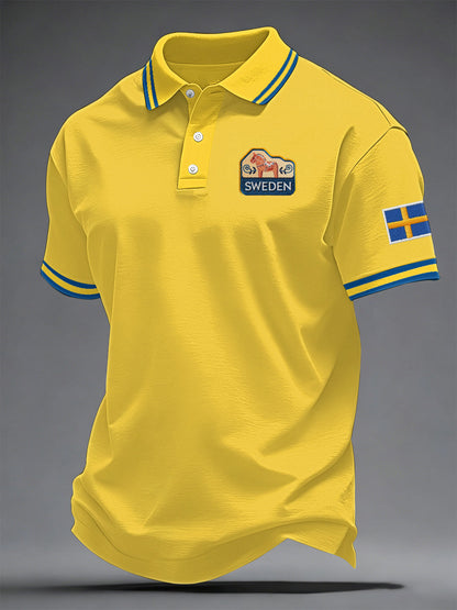 Men's Swedish Print Casual Top