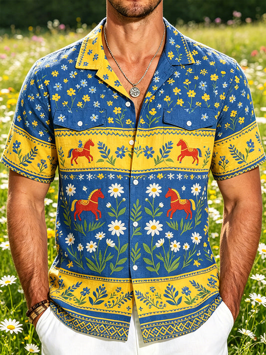 Men's Midsummer Floral Print Shirt