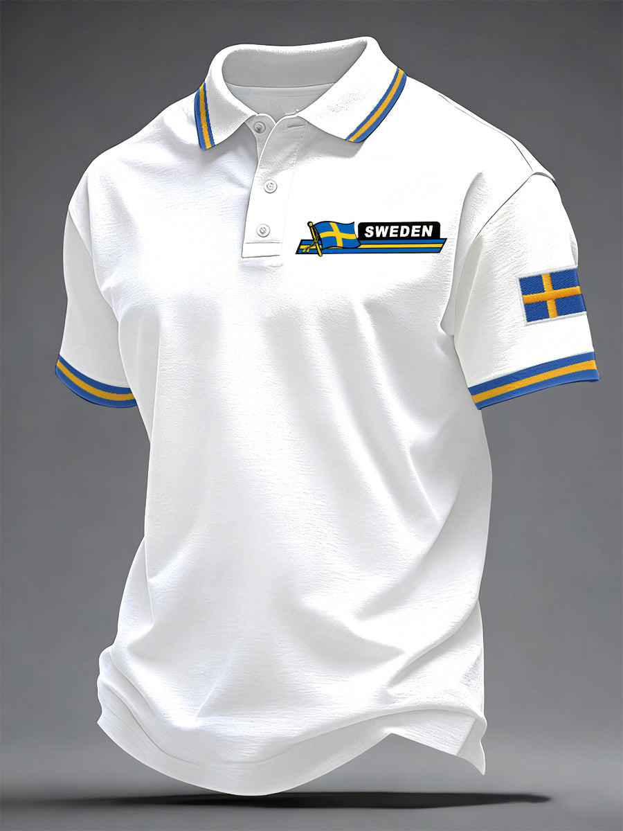 Men's Swedish Print Casual Top