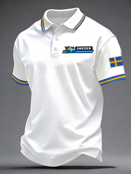 Men's Swedish Print Casual Top