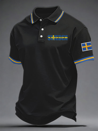 Men's Swedish Print Casual Top