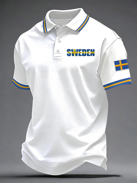 Men's Swedish Print Casual Top