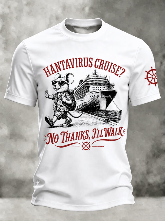 Men's Hanta Awareness Funny Short Sleeves T-Shirt
