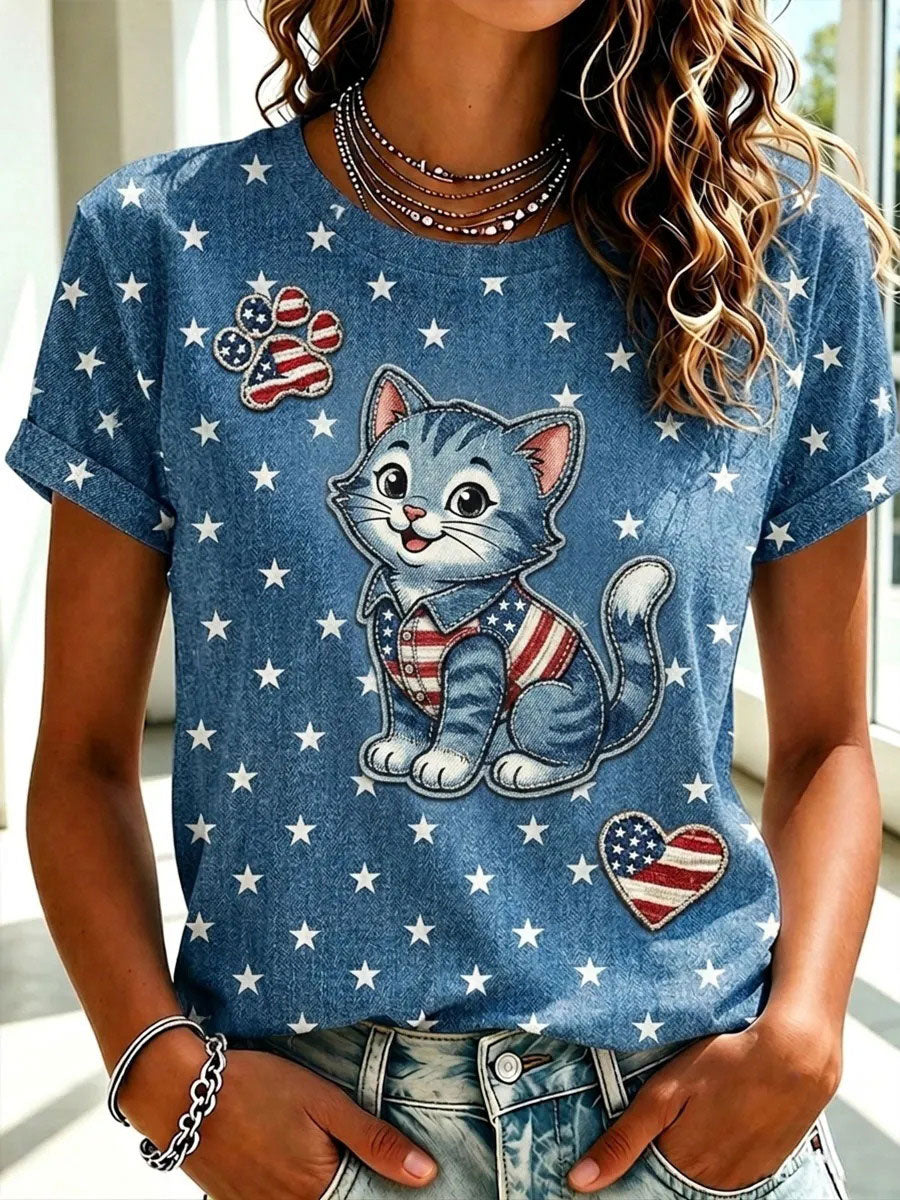 Women’s Cat Art Printed Casual Unisex Cap