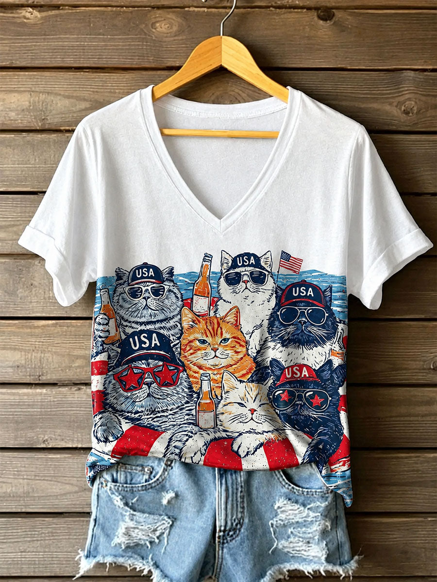 Women’s Cat Art Printed Casual Unisex Cap