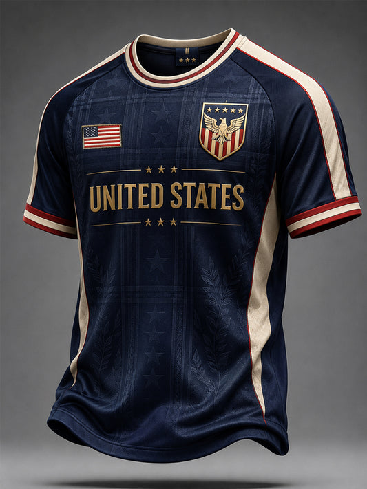 Men's United States Print Casual Tee