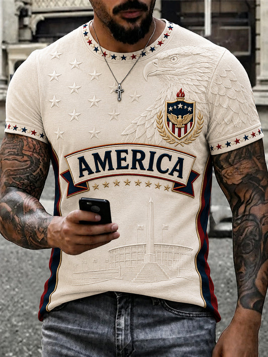 Men's Gift For Soccer Fans Print Casual Tee
