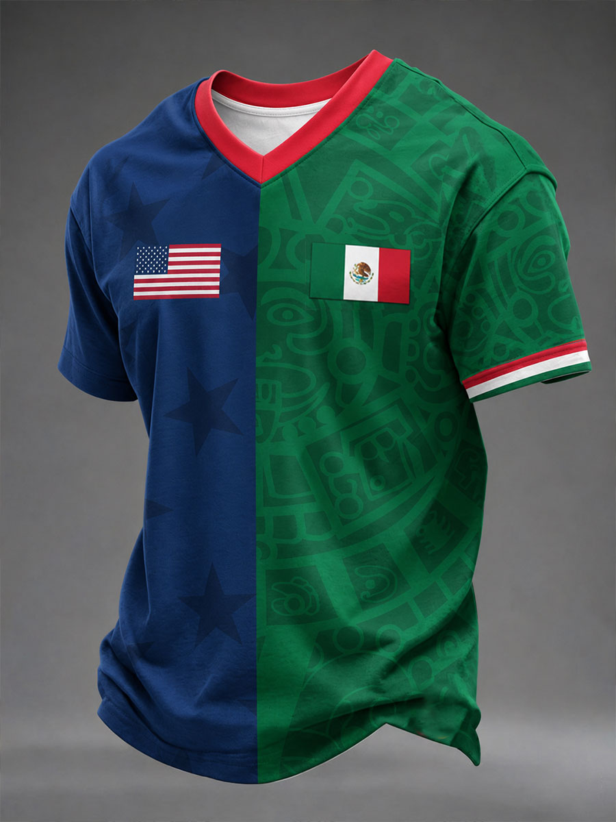 Men's Two-tone National Flag Jersey