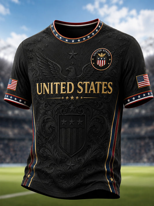 Men's United States Print Casual Tee