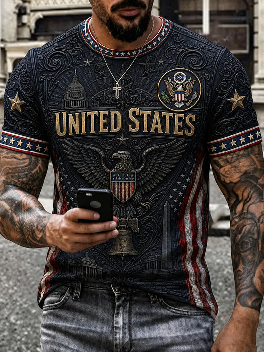 Men's Gift For Soccer Fans Print Casual Tee