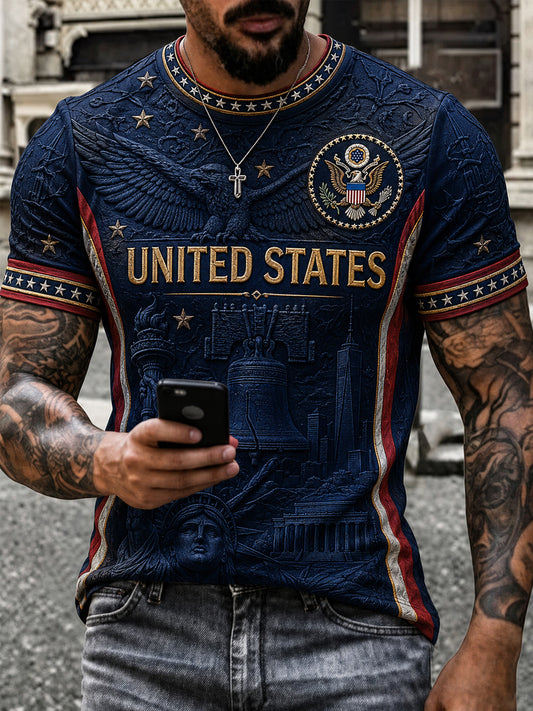 Men's Gift For Soccer Fans Print Casual Tee