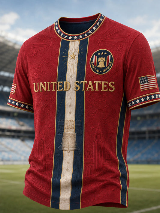 Men's United States Print Casual Tee