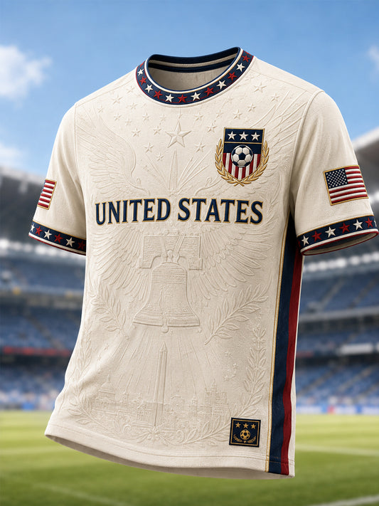 Men's Gift For Soccer Fans Print Casual Tee