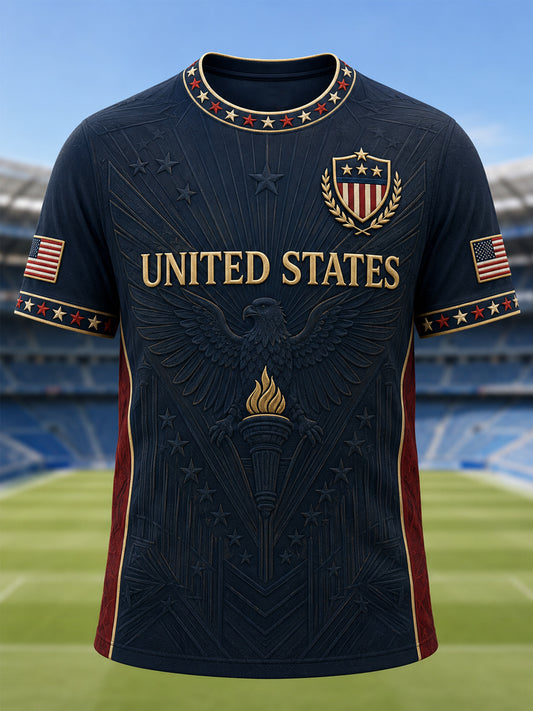 Men's Gift For Soccer Fans Print Casual Tee