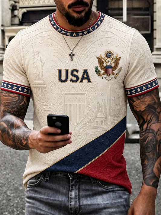 Men's Gift For Soccer Fans Print Casual Tee