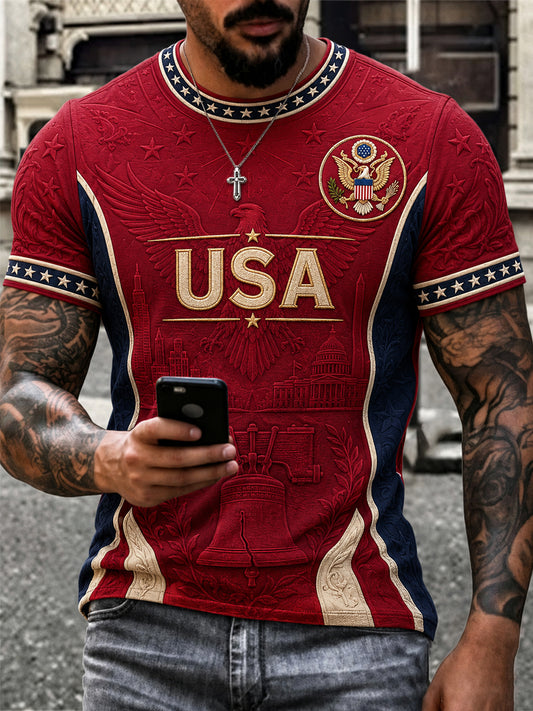 Men's Gift For Soccer Fans Print Casual Tee