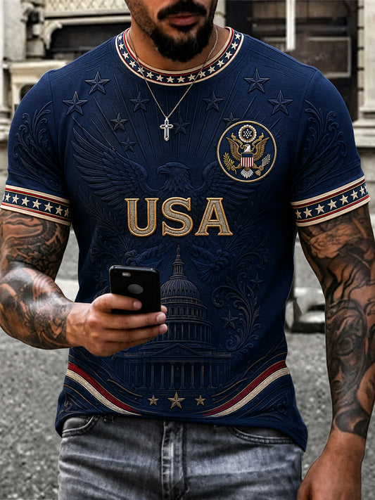Men's Gift For Soccer Fans Print Casual Tee