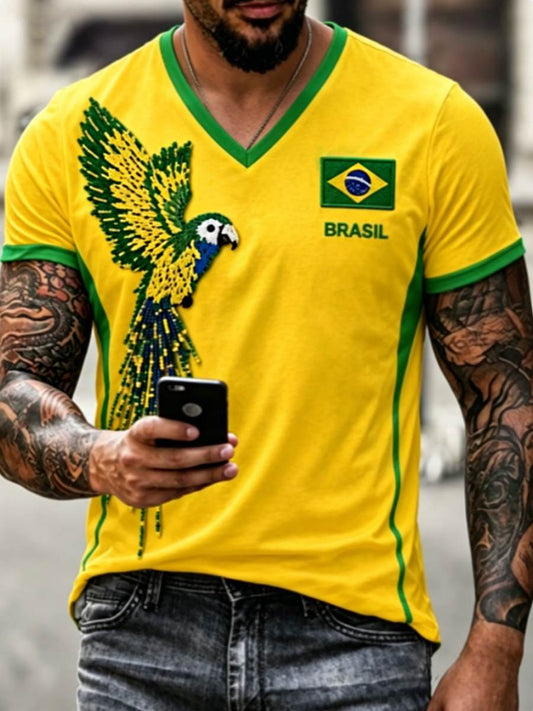 Men's V-neck T-shirt