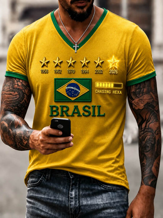 Men's V-neck T-shirt