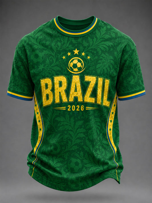 Men's Brasil Print Casual Tee