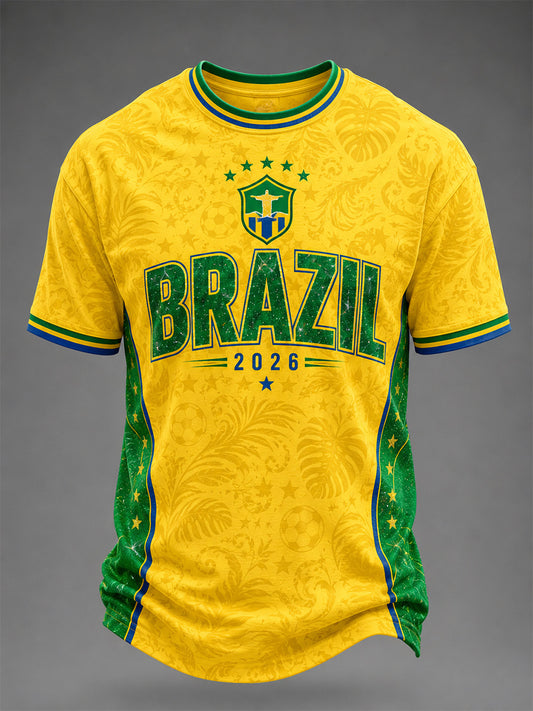Men's Brasil Print Casual Tee