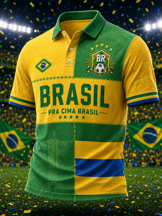 Men's Brazil Printed polo shirt