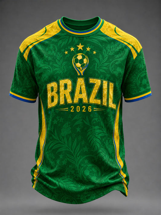Men's Brasil Print Casual Tee