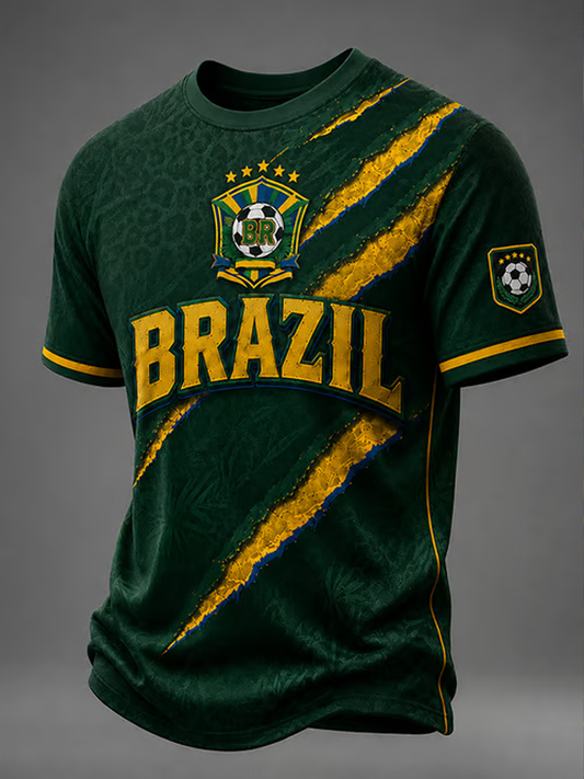Men's Brazil Printed short sleeves t-shirt