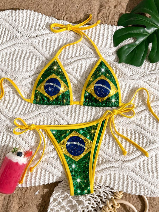 Women's Vacation Two-Piece Bikini Set Swimwear