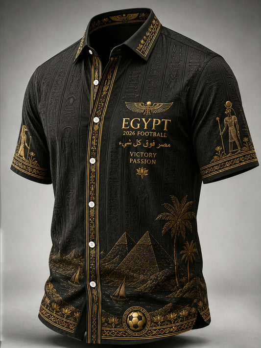 Men's 2026 Egypt Football Short Sleeve Shirts