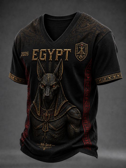 Men's Egyptian Football V-Neck T-Shirt