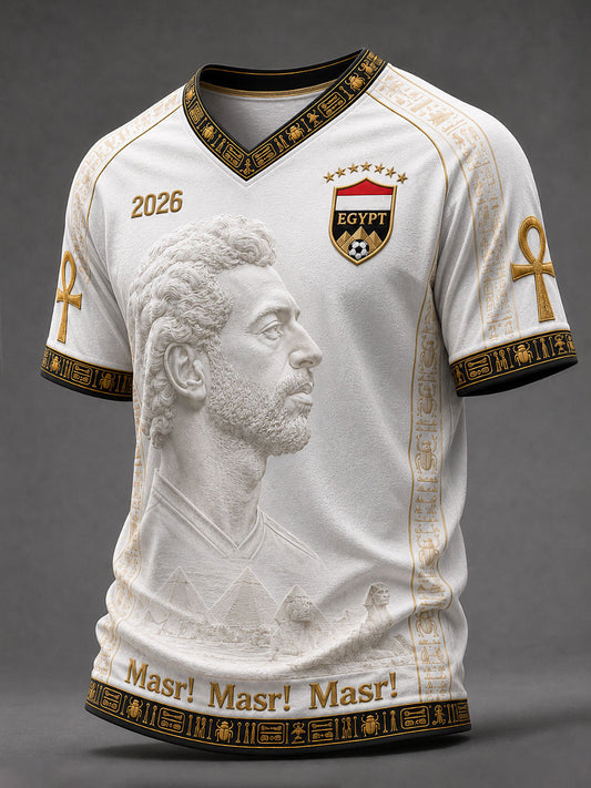 Men's 2026 Egypt Football V-Neck T-Shirts