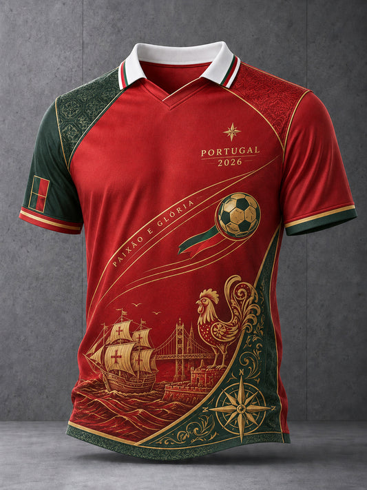 Men's 2026 Portugal Soccer Fan Jersey