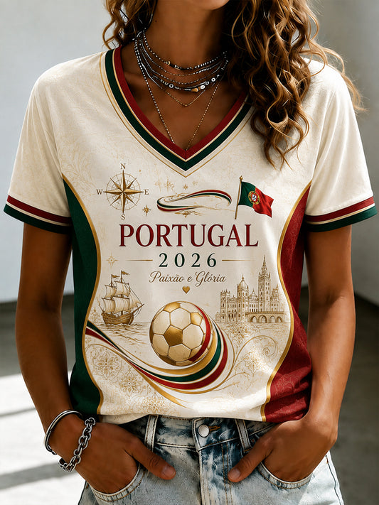 Women's 2026 Portugal Soccer Fan Classic T-Shirt