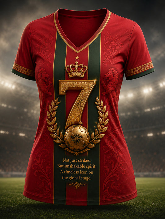 Women's Portugal Football Match Cheering Element Art Print T-Shirt