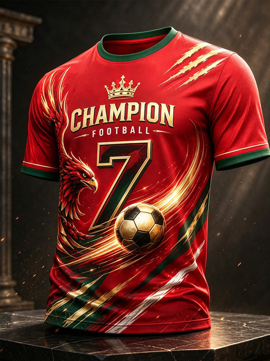Men's Portugal Football Match Support Art Print T-Shirt