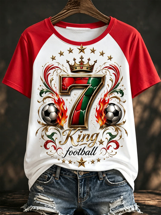 Women's Portugal Football Match Support Art Print T-Shirt