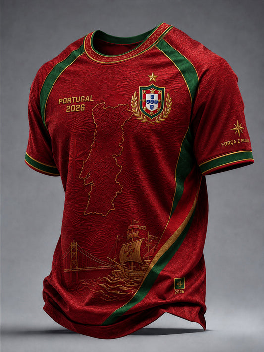 Men's 2026 Portugal Classic Casual T-Shirt