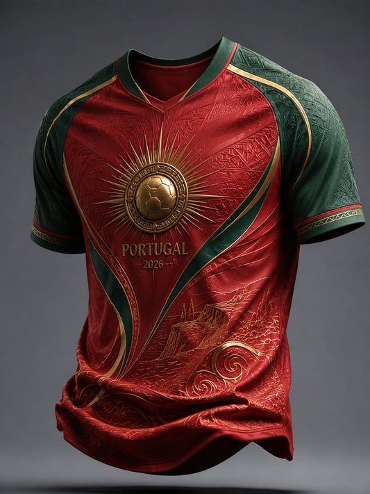 Men's 2026 Portugal Classic V-Neck T-Shirt