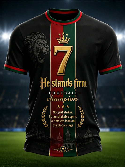 Men's Portugal Football Match Support Art Print T-Shirt