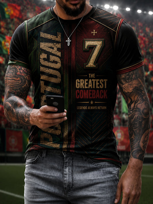 Men's Portugal Football Legend Graphic T-shirt