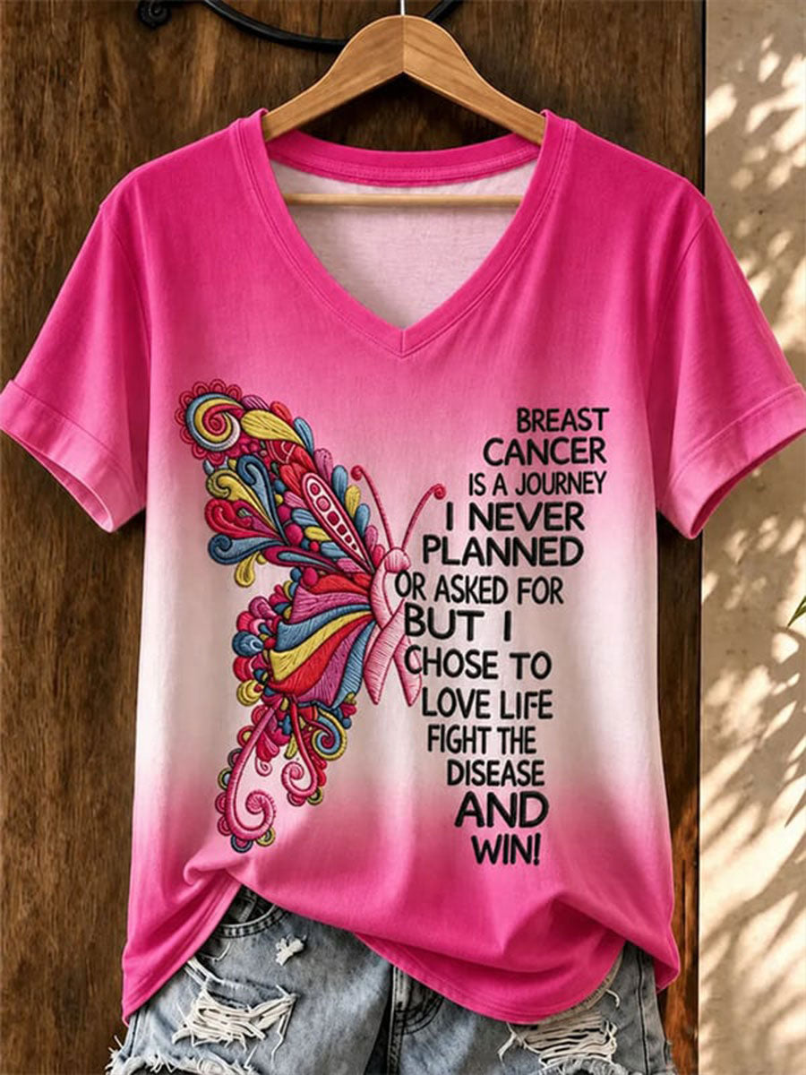 Women's Breast Cancer Awareness Short-sleeved T-shirt