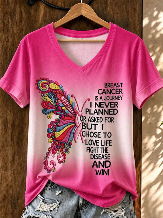 Women's Breast Cancer Awareness Short-sleeved T-shirt