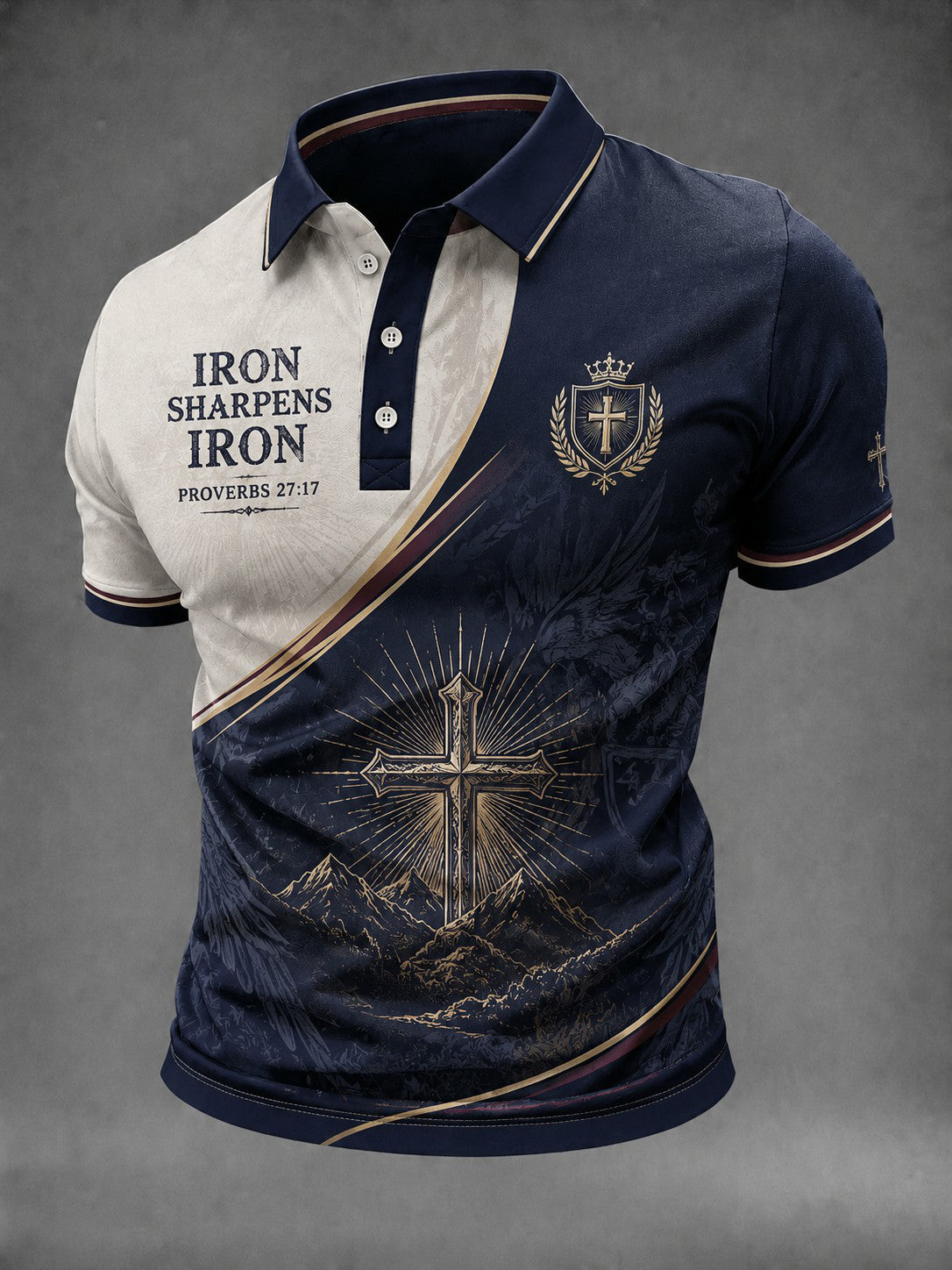 Men's Iron Sharpens Iron 27:17 Printed Shirt