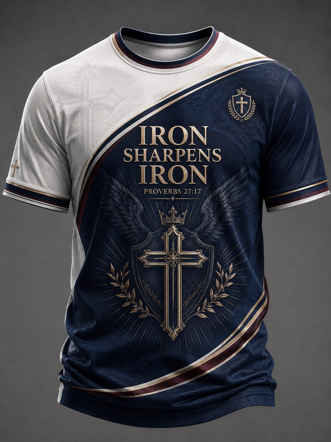Men's Iron Sharpens Iron 27:17 Printed T-shirt