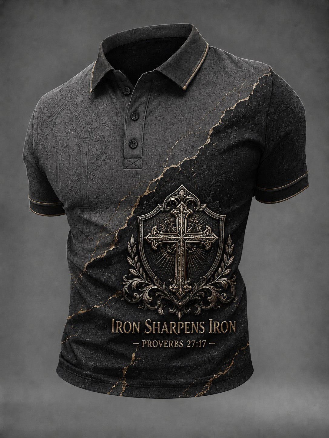 Men's Iron Sharpens Iron 27:17 Printed Shirt