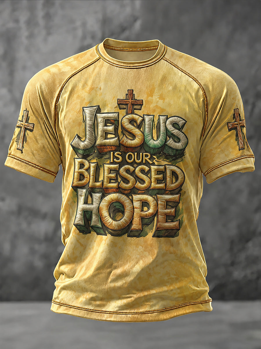Men's Faith Printed Casual short sleeves t-shirt