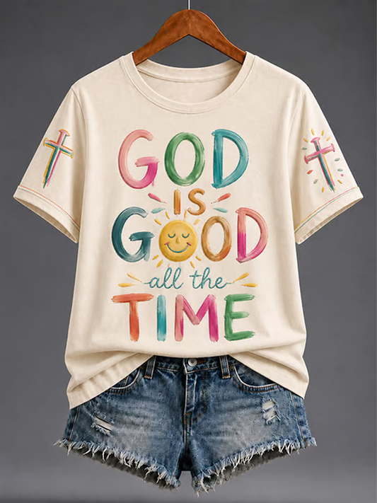Women's GOD IS GOOD short-sleeved T-shirt
