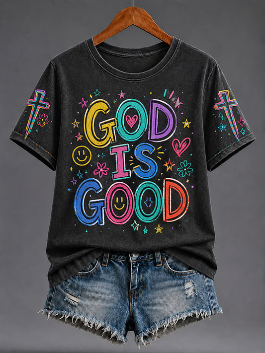 Women's GOD IS GOOD short-sleeved T-shirt