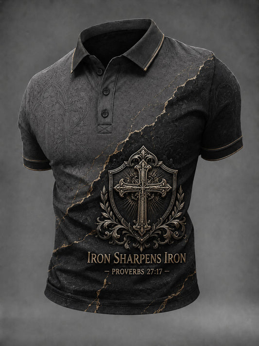 Men's Iron Sharpens Iron 27:17 Printed Shirt